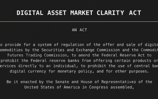 CLARITY Act Needs 60 Votes Today Just to Reach the Real Vote