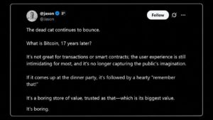 Calacanis Calls Bitcoin a Dead Cat, Saylor and Cathie Wood Fire Back