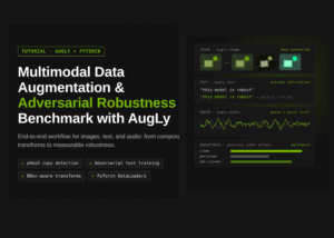 End-to-End Multimodal Data Augmentation and Adversarial Robustness Benchmark with AugLy for Images, Text, Audio, and PyTorch