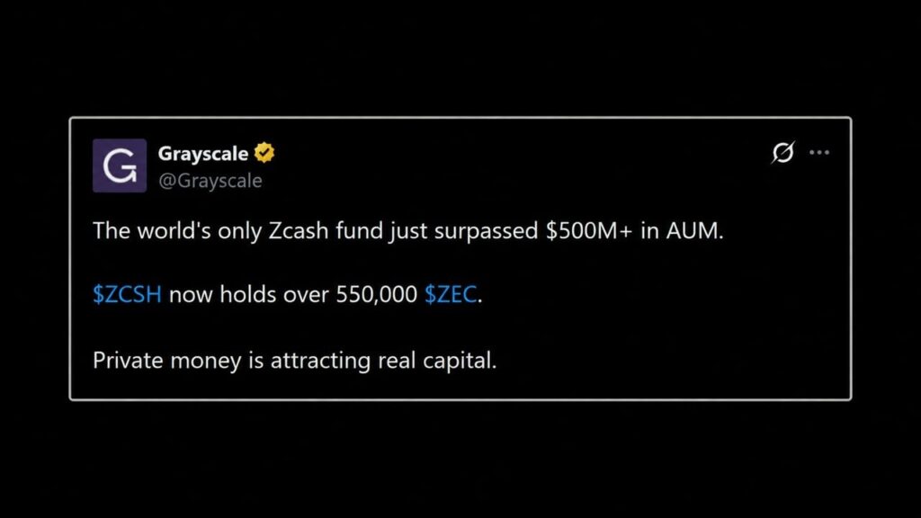 Grayscale's Zcash ETF Tops $500M, but $100M Came From a DCG Affiliate – Bitcoin News