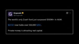 Grayscale's Zcash ETF Tops $500M, but $100M Came From a DCG Affiliate – Bitcoin News