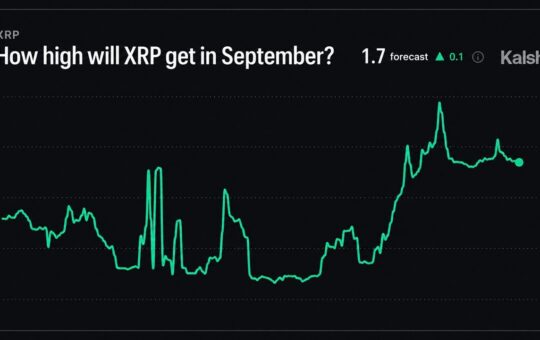 Kalshi Says XRP Price Can Hit $1.70 in September