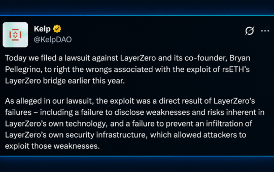 KelpDAO Takes Layerzero to Court Over a $292M Bridge Blowup