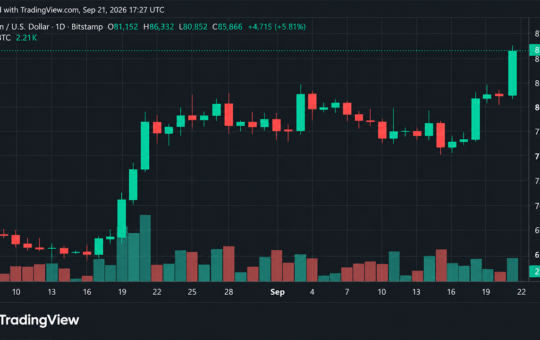 Massive Short Squeeze Sends Bitcoin Price Above $86,000