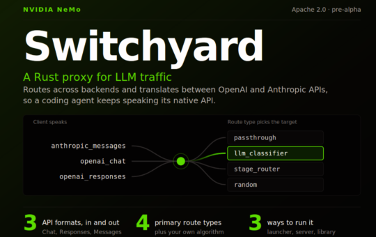 Meet Switchyard: A Rust Proxy and Library That Routes and Translates LLM Traffic Across OpenAI and Anthropic APIs