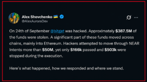 Near Intents Slams Door on $50M in Bitget Hack Laundering Flows