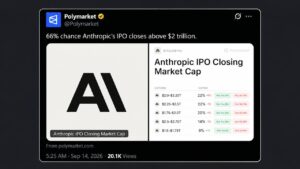 Nvidia Eyes $10B of Anthropic's IPO While Polymarket Bets on a $2T Pop