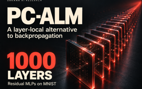 Sakana AI Researchers Introduce PC-ALM, a Layer-Local Alternative to Backpropagation That Trains 1000-Layer Networks