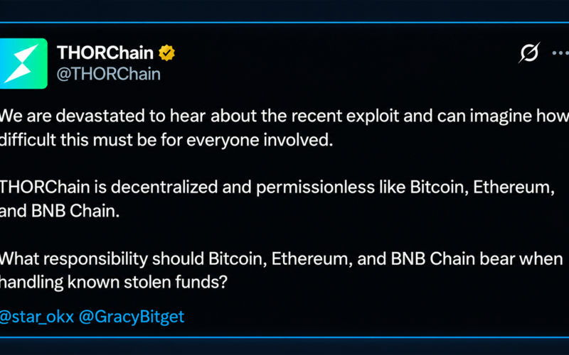Thorchain Faces Heat as Bitget Hack Revives Bybit Controversy – Bitcoin News