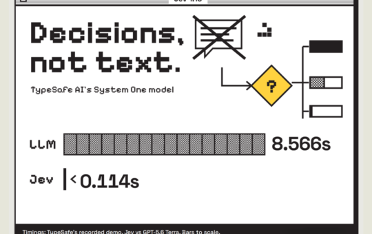 TypeSafe AI Releases Jev: A System One Model That Returns Typed, Calibrated Decisions Instead of Text