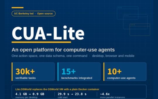 UC Berkeley Researchers Release CUA-Lite, an Open Platform Unifying Sandboxes, Data, Evaluation and RL for Computer-Use Agents