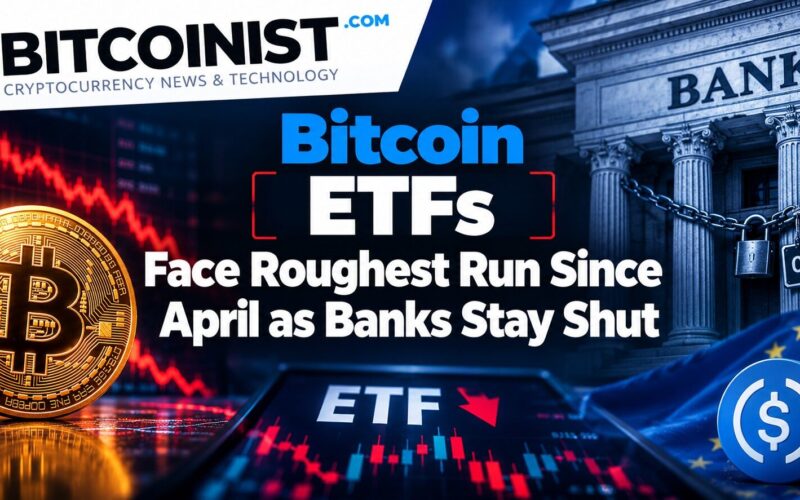 Bitcoin ETFs Face Roughest Run Since April as Banks Stay Shut