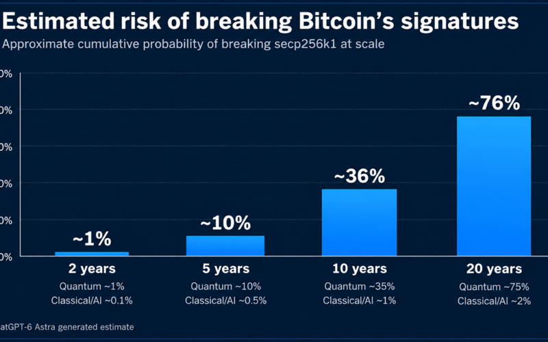 Bitcoin’s Security Faces a 76% Risk by 2046, AI Model Predicts