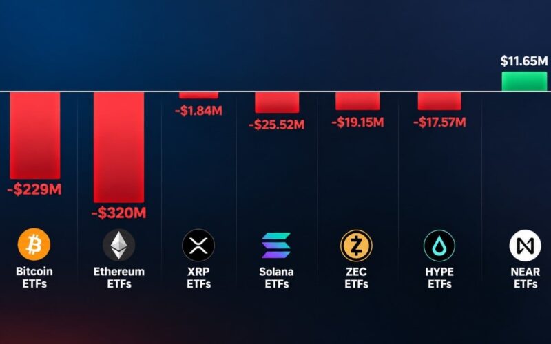 Crypto ETFs Lose $593M in a Week as Bitcoin, Ether Selling Persists