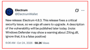 Electrum Wallet Attack Hid Bitcoin Theft Behind a Fee Increase