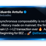 Ethereum Economic Zone Runs Atomic L1-L2 Transfer on Mainnet