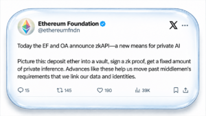 Ethereum's zkAPI Gives AI Payments a Privacy Cloak With a Catch – Bitcoin News