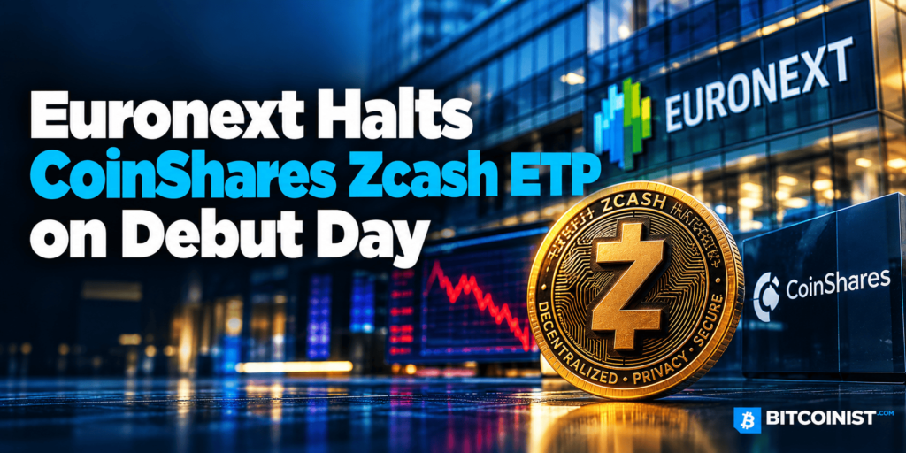 Euronext Halts CoinShares Zcash ETP on Debut Day