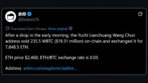 F2Pool Co-Founder Bets $19M on Ether