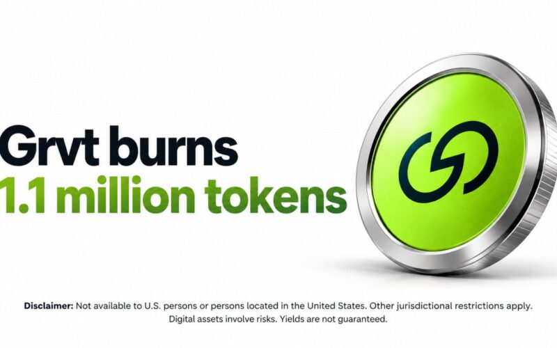 GRVT Burns 1.1 Million Tokens as Countdown to Grvt 2.0 Begins