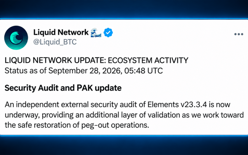 Liquid Network at 86% Backing as Bitcoin Redemption Freeze Drags On – Bitcoin News