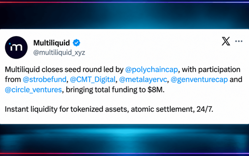 Multiliquid Raises $8M to Challenge Slow Settlement on Wall Street – Bitcoin News