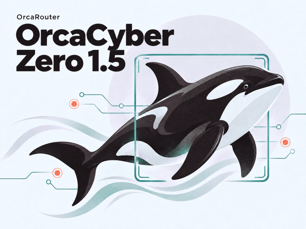 OrcaRouter Releases OrcaCyber Zero 1.5 Cybersecurity Model With 1M Context