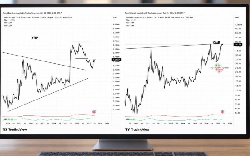 Peter Brandt Favors Monero Over XRP Despite Bullish Price Targets