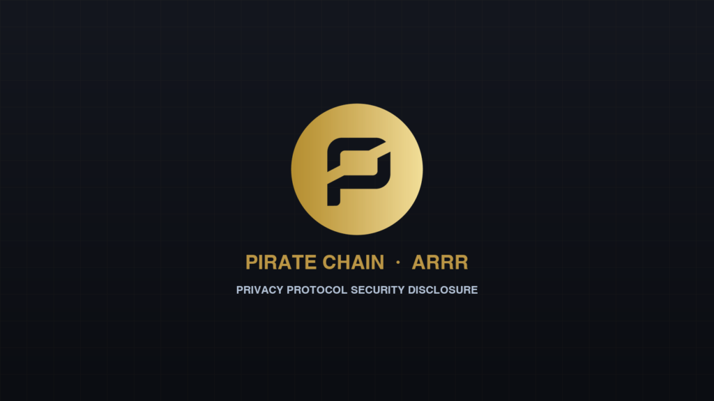 Pirate Chain ARRR official cryptocurrency emblem and privacy blockchain insignia