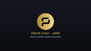 Pirate Chain ARRR official cryptocurrency emblem and privacy blockchain insignia