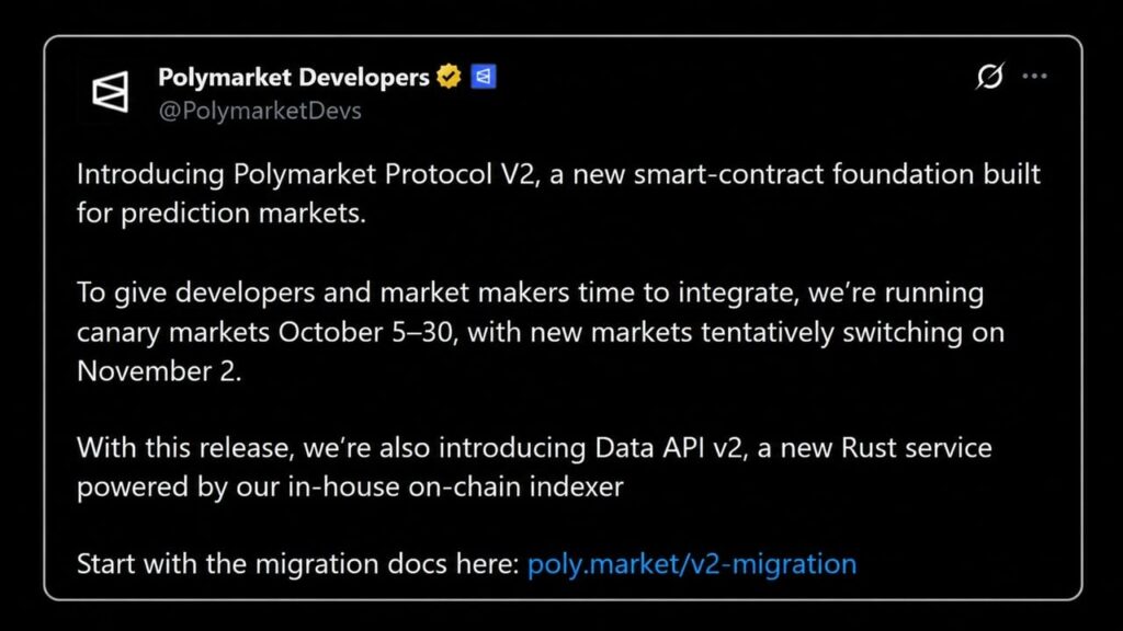 Polymarket Is Rebuilding the Engine Under Every Bet Before November 2
