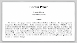 Satoshi's Abandoned Poker Experiment Returns With a Bitcoin Twist