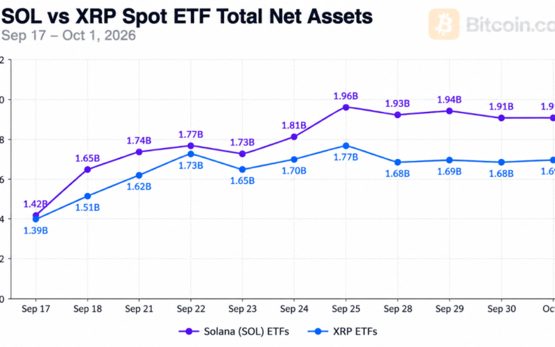 Solana ETFs Overtake XRP Funds With $1.91 Billion in Assets