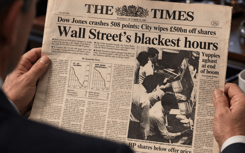 Wall Street Braces for Black Monday's Return 39 Years Later