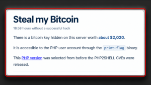 Website Dares Hackers to Steal Bitcoin as the Clock Keeps Ticking