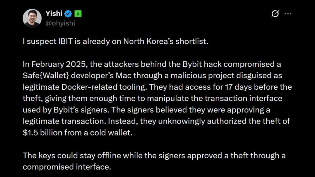 Who's Next? OneKey CEO Warns Hackers Will Target Blackrock's Bitcoin ETF
