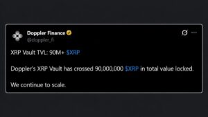 XRP Holders Have Now Parked 90 Million Coins in a Single Yield Vault