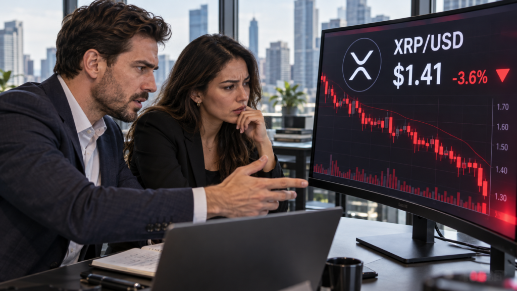 XRP extends losses as negative funding and rising yields weigh on sentiment